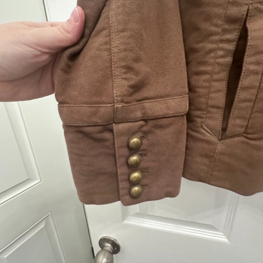 Brown Marc Jacobs Vintage Double Breasted Military Utility Jacket Size L - Picture 5 of 9